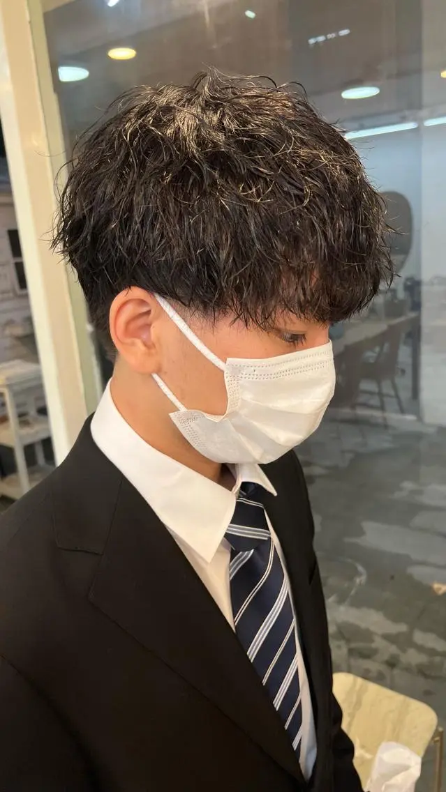 パーマ メンズ カット パーマ 🔥メンズ特化🔥 永瀬椋のヘアスタイル