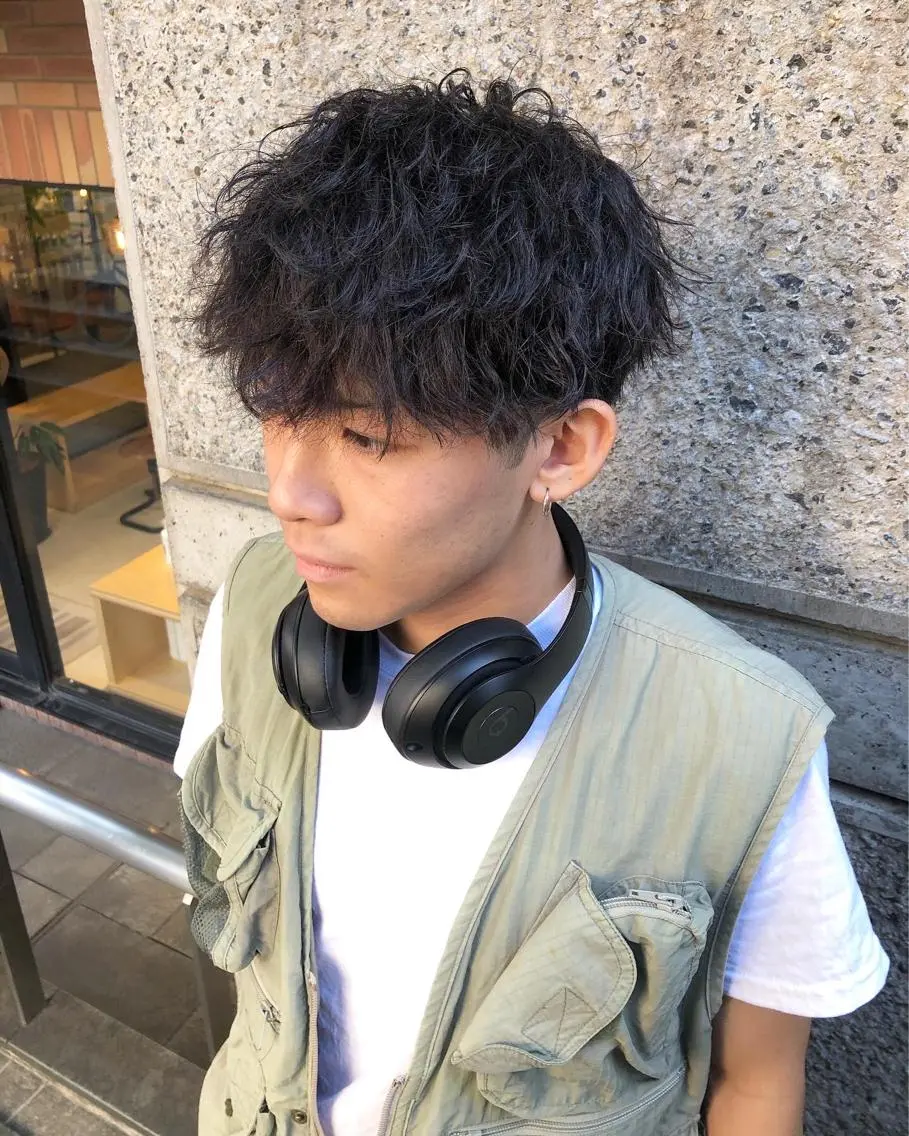 パーマ ヘアアレンジ メンズ カット パーマ トリートメント ヘアセット メンズ特化✂️栗原 侑也のヘアスタイル