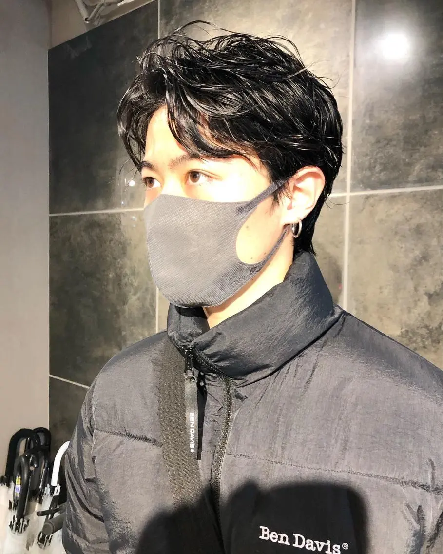 ヘアアレンジ メンズ メンズ韓国風 メンズパーマ 刈り上げ カット トリートメント ヘアセット メンズ特化✂️栗原 侑也のヘアスタイル