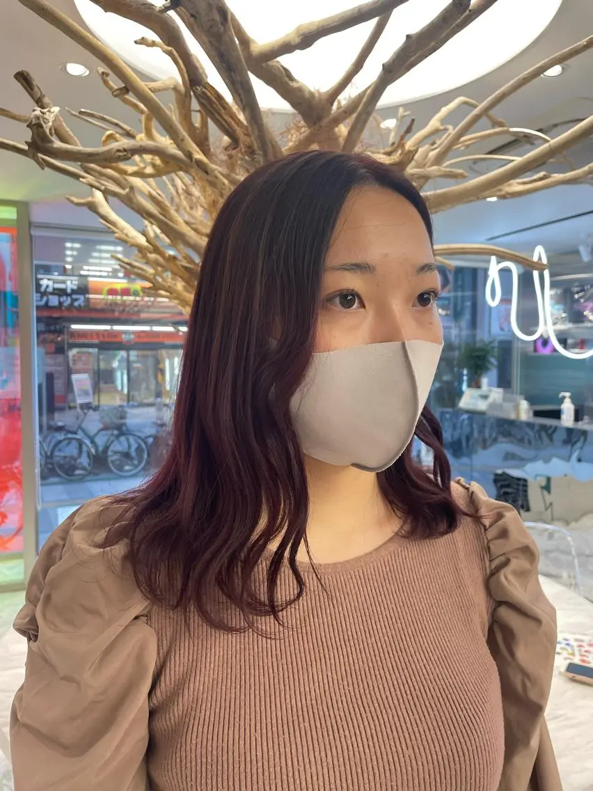 ミディアム ヘアカラー 🧁はるひ/ ZEST Ivy🎀のヘアスタイル