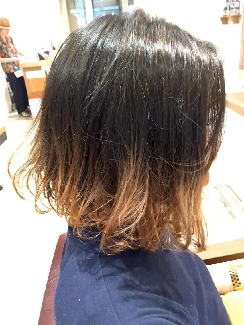 ショート カラー グラデーションカラー メンズ指名多数!! 田島史也のヘアスタイル