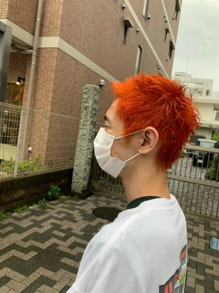 ショート カラー メンズ カット ヘアカラー メンズ満足度No.1 代表 北野拓海 蕨のヘアスタイル