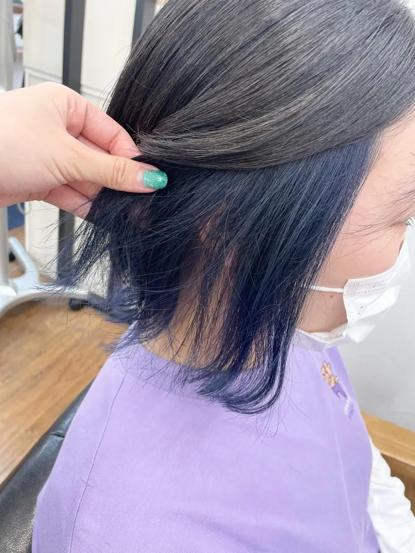 ミディアム 青木 優歩のヘアスタイル
