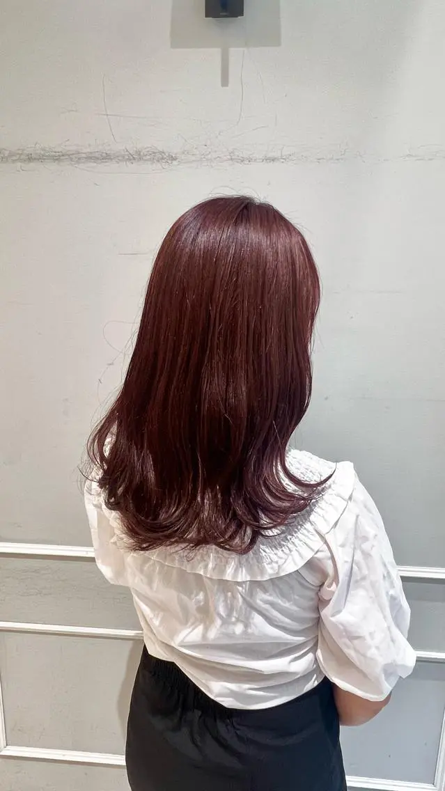 ロング ヘアカラー 💜 市川 桃子 💜のヘアスタイル