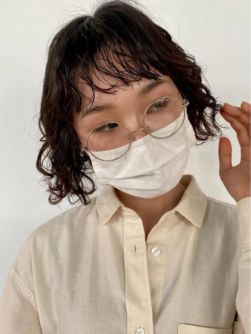 ミディアム パーマ ヘアアレンジ KOOKI スティードトーキョーのヘアスタイル