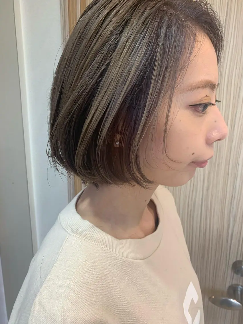 ミディアム カラー カット トリートメント ヘッドスパ ヘアセット 🌸スタイリスト 山浦美恵のヘアスタイル