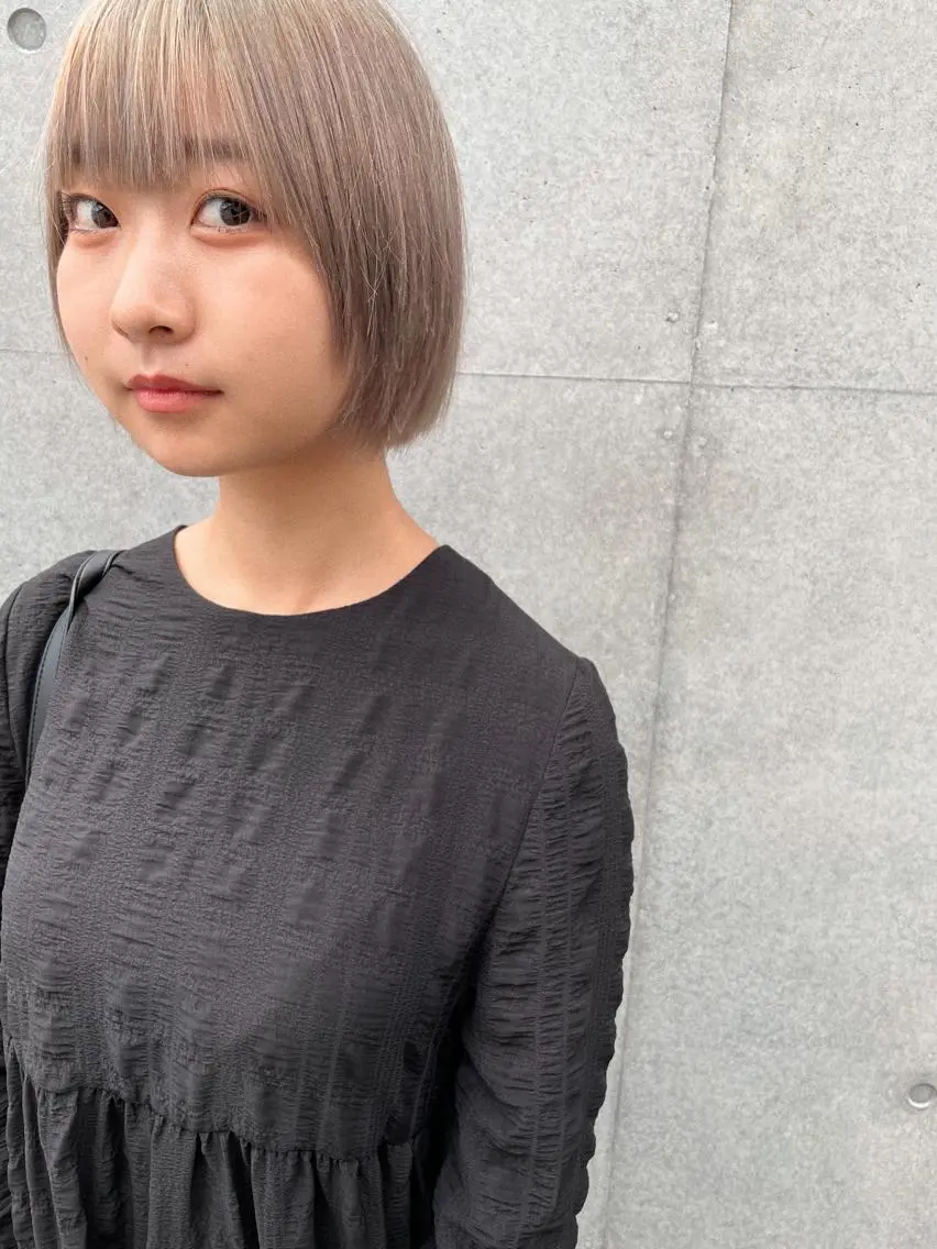 ショート カラー ハイトーンカラー 似合わせカット ショートヘア カット ヘアカラー トリートメント ヘアセット センスをお届けします 大谷将生infpのヘアスタイル