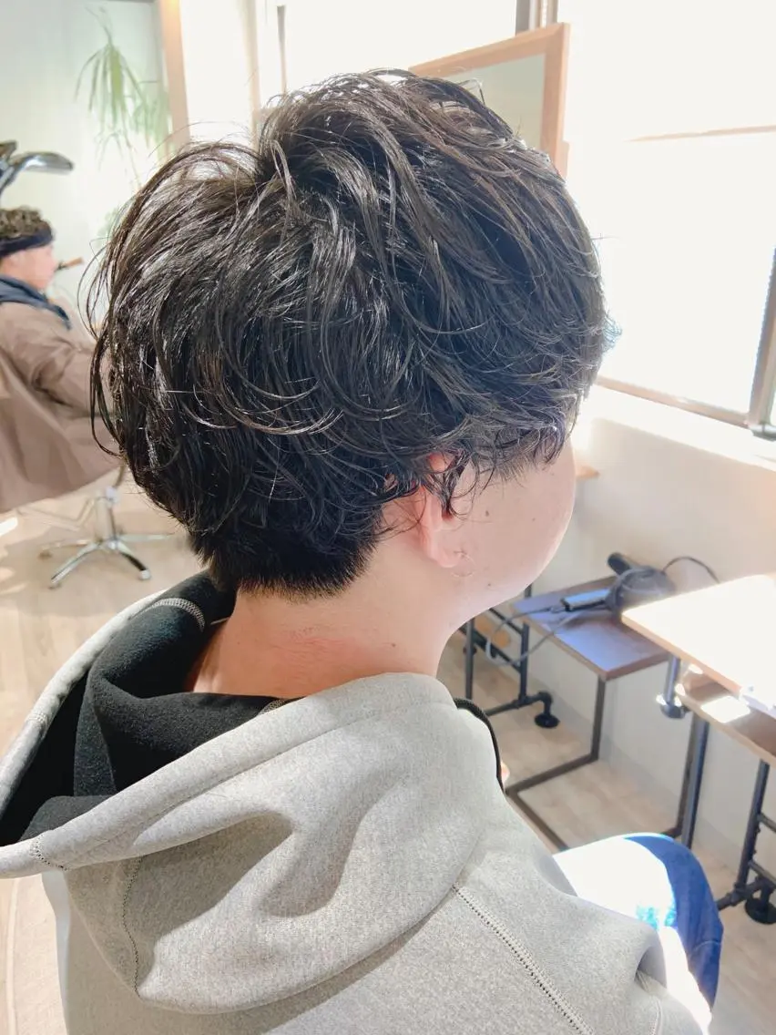 ショート パーマ メンズ メンズパーマ 韓国hair🦋 Nanaのヘアスタイル