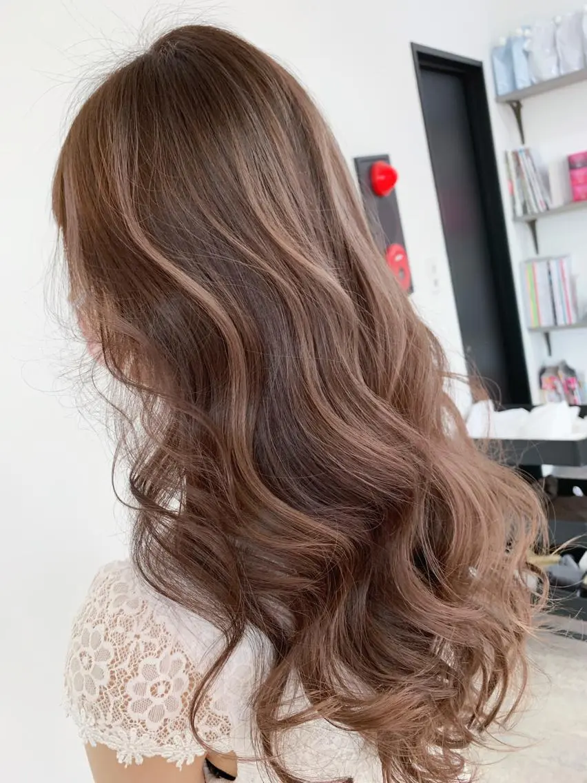ロング ヘアカラー トリートメント 🥇近藤 恭輔🥇 Recharme新保のヘアスタイル