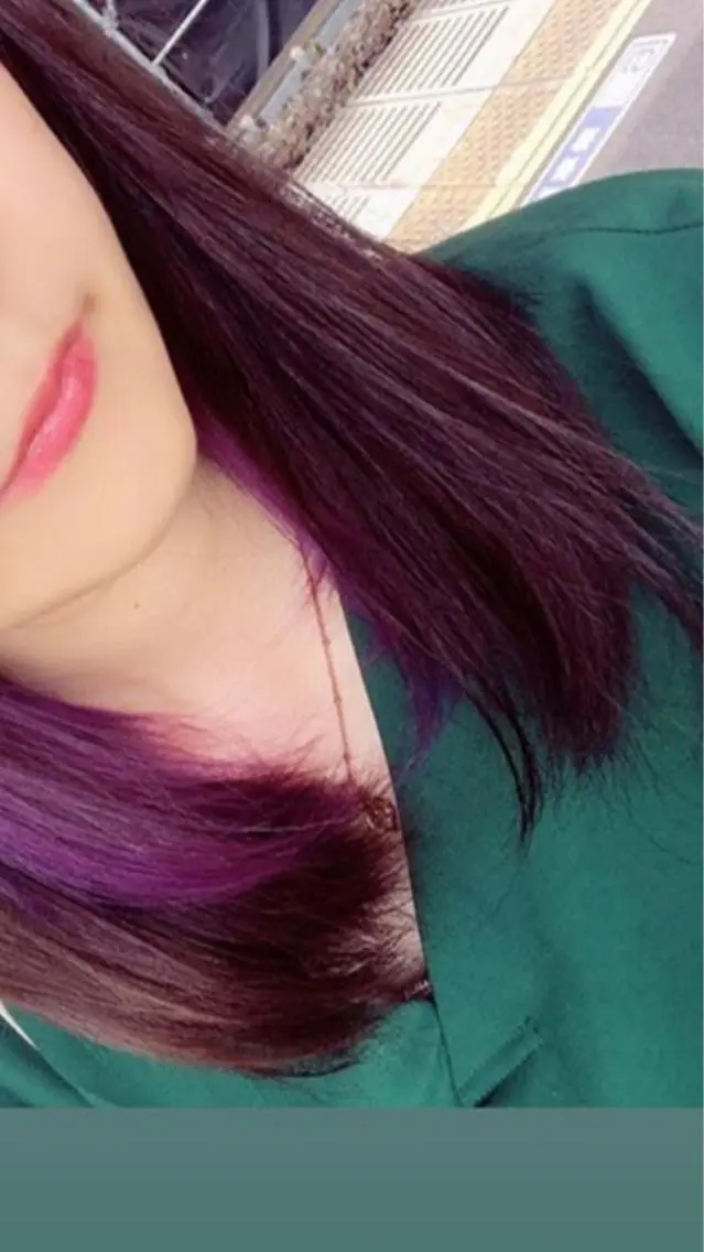 カラー インナーカラー 高石 かおりのヘアスタイル
