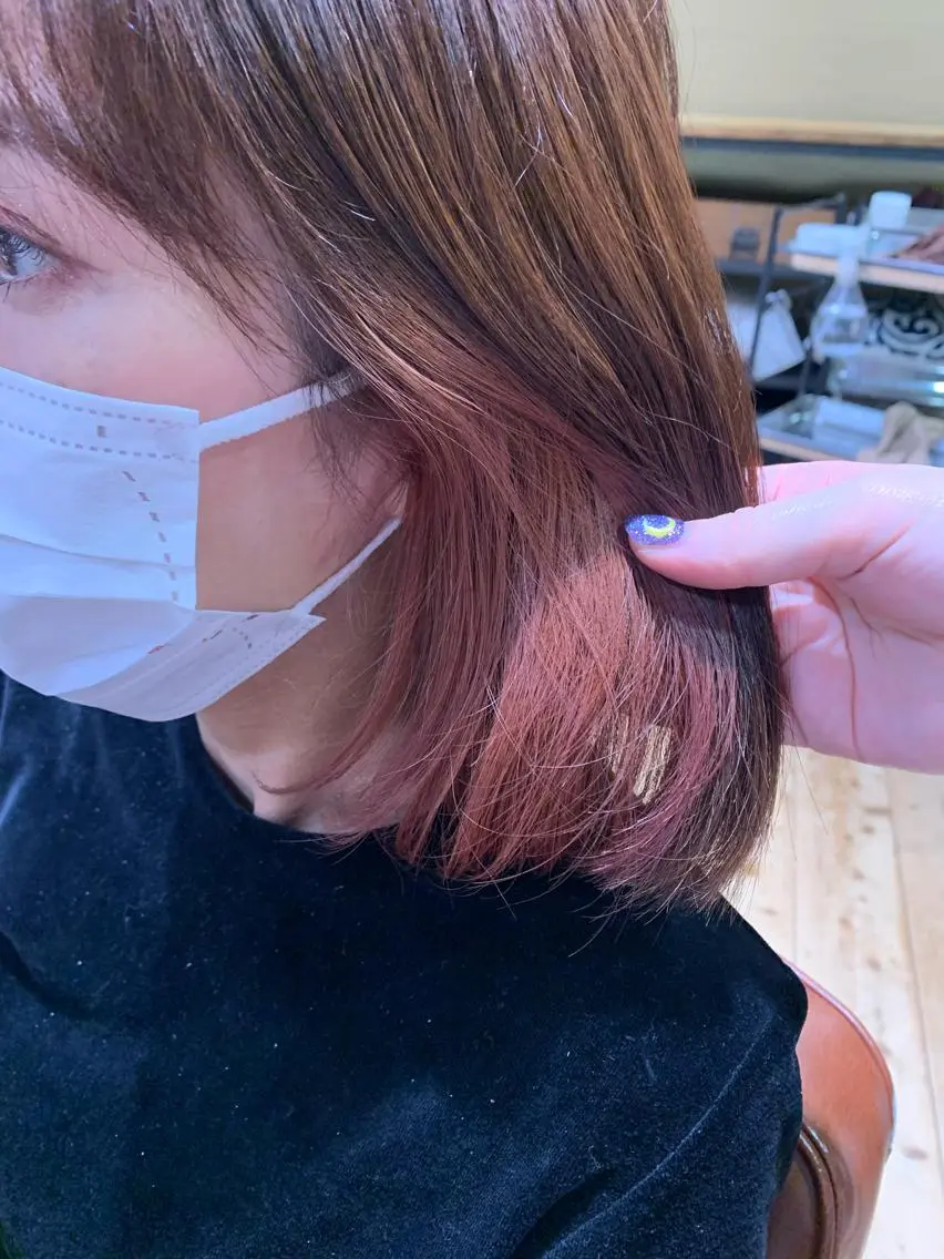 ミディアム yukie🌷 /暖色🍒梅田サロンのヘアスタイル