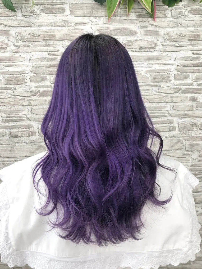 セミロング カラー ブリーチ ヘアカラー ヘアセット 韓国ヘア🤍髪質改善 🇰🇷AKANEのヘアスタイル