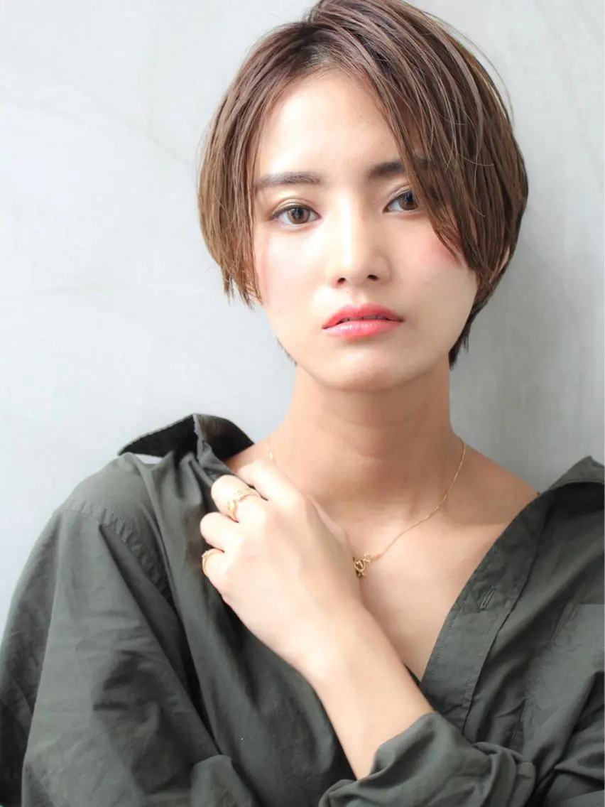 ショート カラー カット ヘアカラー トリートメント 🉐レイヤー/塩見 弘樹🉐渋谷のヘアスタイル