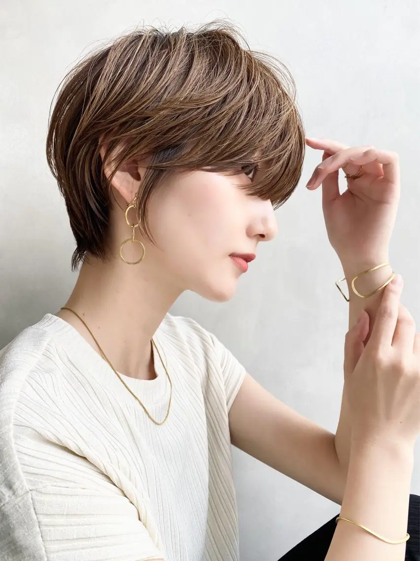 ショート カラー いしばし なおやのヘアスタイル