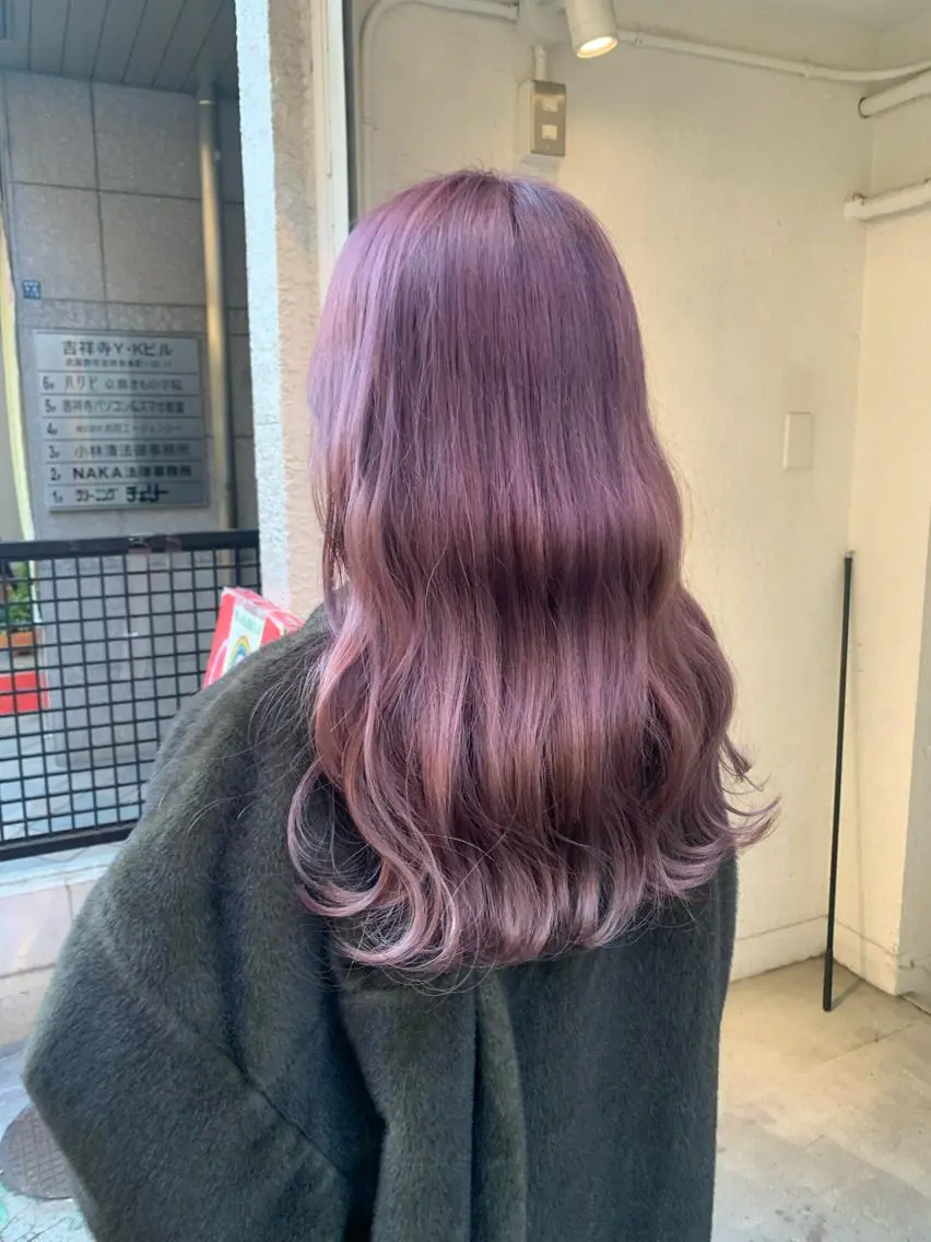 ロング カラー ハイライト✖️ 暗髪🤎Nahoのヘアスタイル