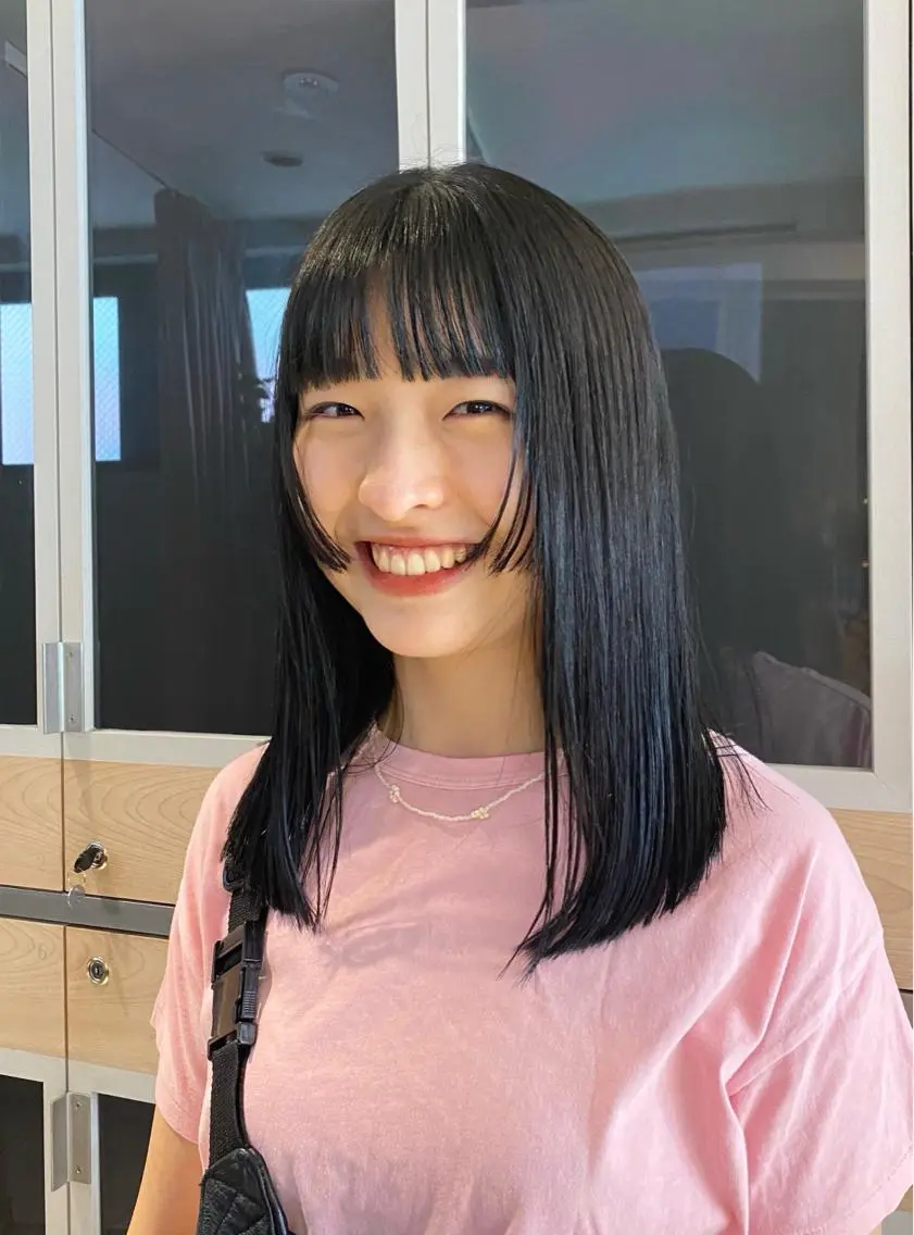 ロング カラー カット ヘアカラー トリートメント ヘッドスパ ヘアセット 艶髪/ダークトーン 🩶丸山日向のヘアスタイル