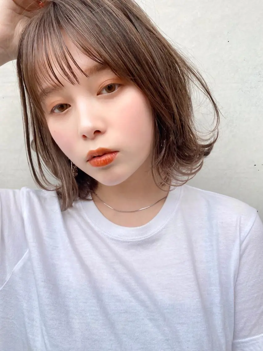 ミディアム カラー 似合わせレイヤー 🇰🇷荒木洋文のヘアスタイル