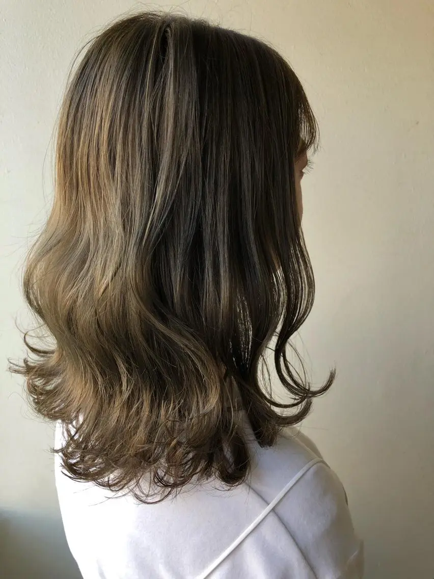 ミディアム ヘアカラー トリートメント 🌻韓国風ヘア🌻 ✨🌷ナナコ🌷のヘアスタイル