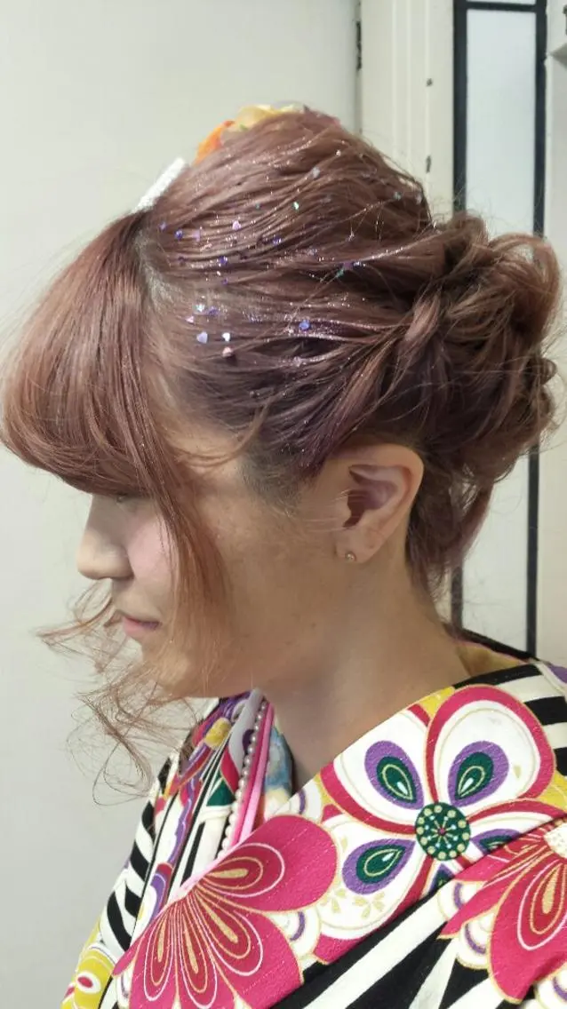 ヘアアレンジ 着物ヘア yaya✂︎ 美髪/艶カラーのヘアスタイル