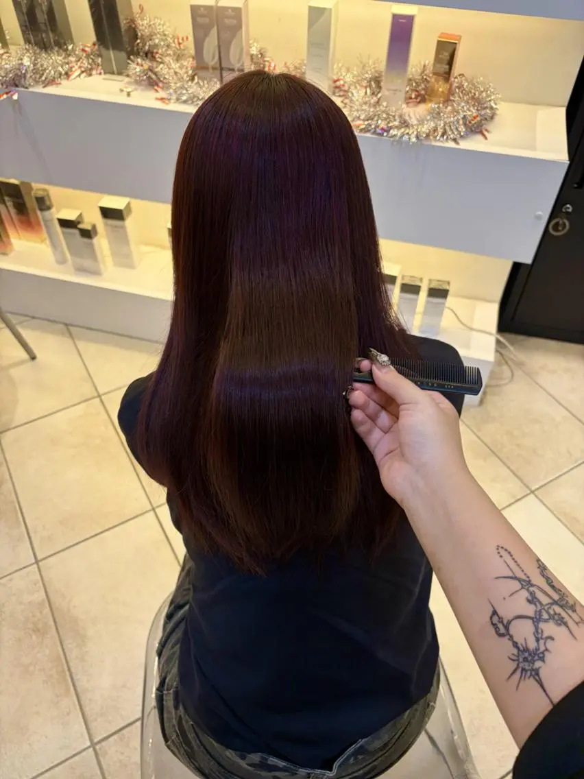 ロング カラー 淵野辺カラーモデル 募集🌼畔上のヘアスタイル