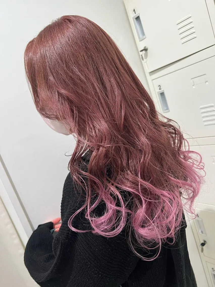 ロング カラー ヘアアレンジ ブリーチ 髪質改善 トリートメント ヘアカラー トリートメント 新宿color🐝 AYAKA🌈💖のヘアスタイル