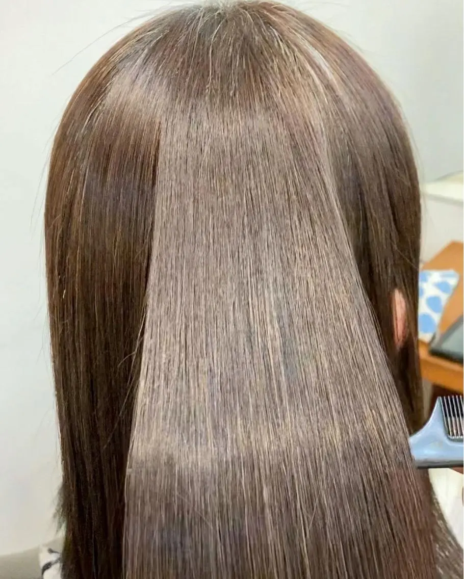 ロング 縮毛矯正 縮毛矯正🌈 三浦暢輝のヘアスタイル