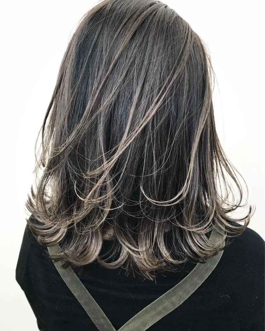 ミディアム カラー ハイライトカラー ハイライト 髪質改善サロン ARCHE野瀬冬馬のヘアスタイル