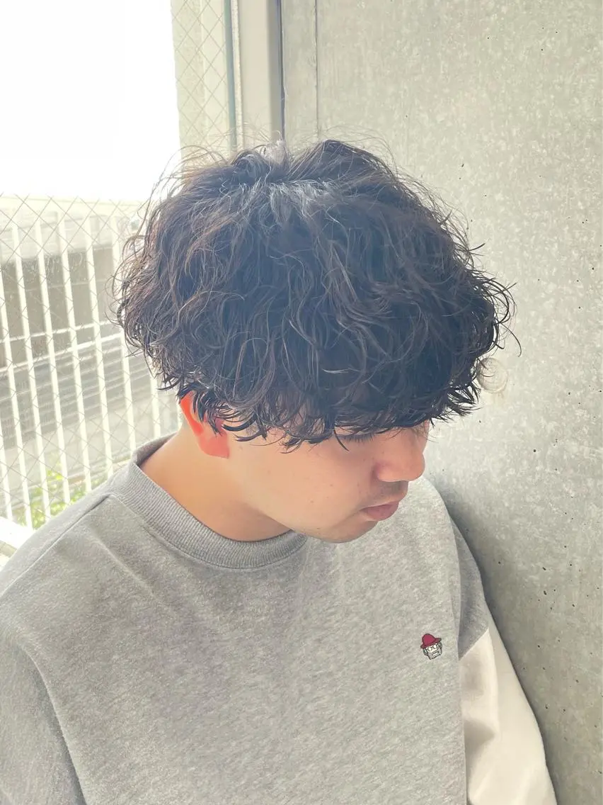 パーマ メンズ メンズモテパーマ💙 fuwaのヘアスタイル