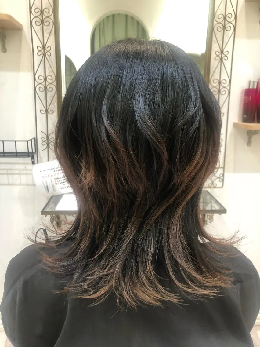 ロング カット ヘアカラー MYA 🤍kanaのヘアスタイル