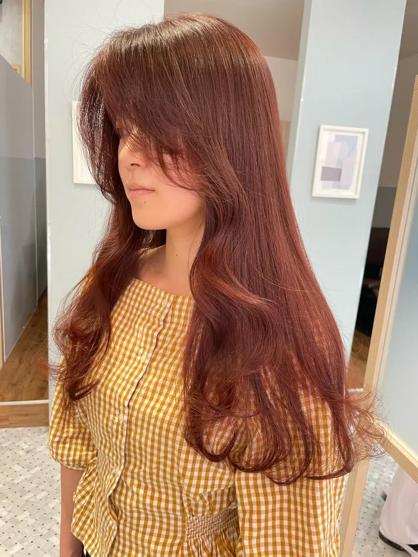 ロング カラー ヘアアレンジ カット ヘアカラー トリートメント NANA/trend style🕊🍑のヘアスタイル