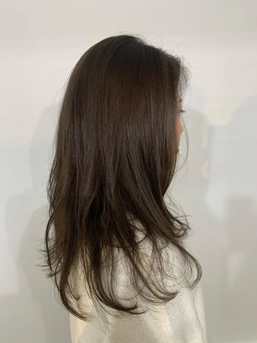 ロング カラー パーマ ヘアアレンジ 加藤 綾華のヘアスタイル