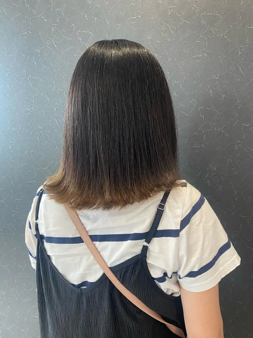 ミディアム カット ヘアカラー トリートメント maki💖 レイヤー/髪質改善のヘアスタイル