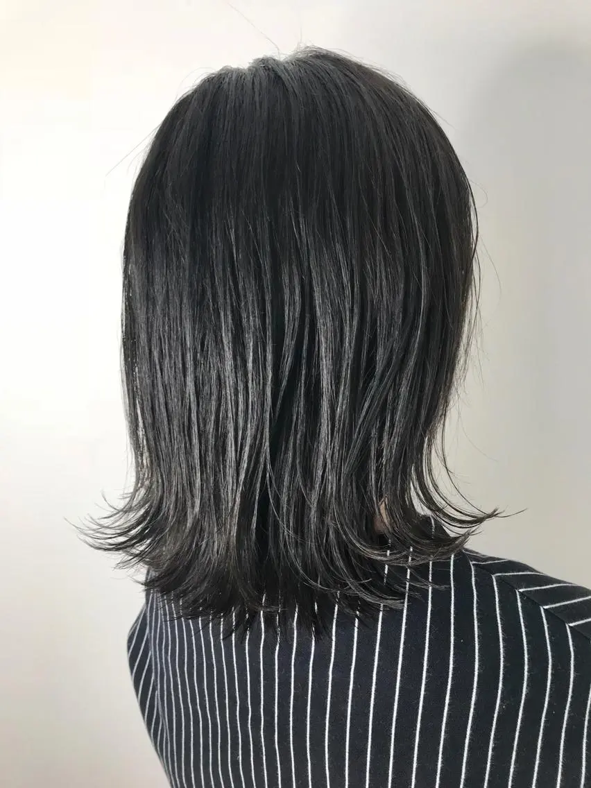 ミディアム カラー カット ヘアカラー トリートメント 酸性ストレート/ブリ ーチなし/中村 匠のヘアスタイル