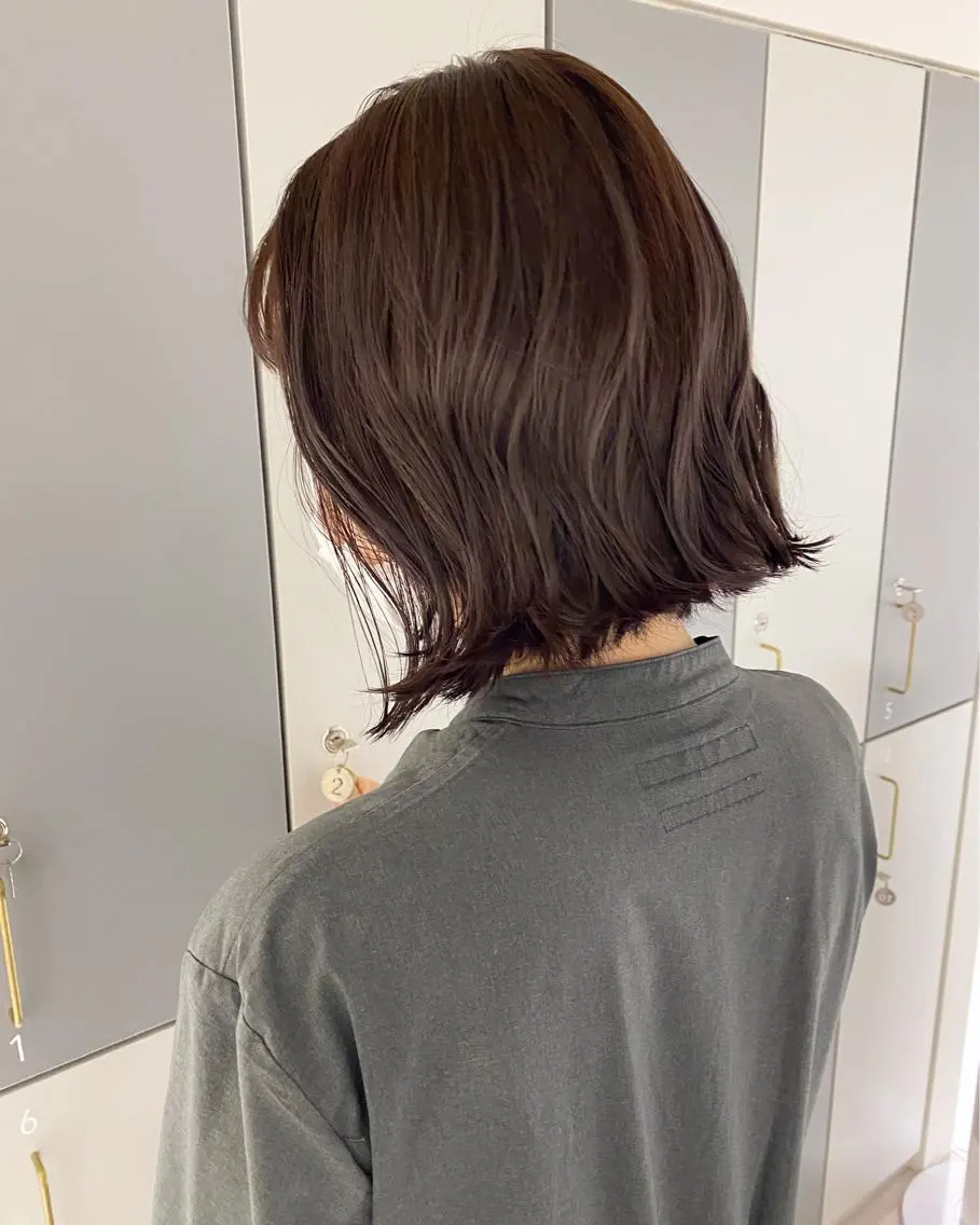 ミディアム カラー アディクシーカラー イルミナカラー トリートメント LOVESTOIKE 堂本のヘアスタイル