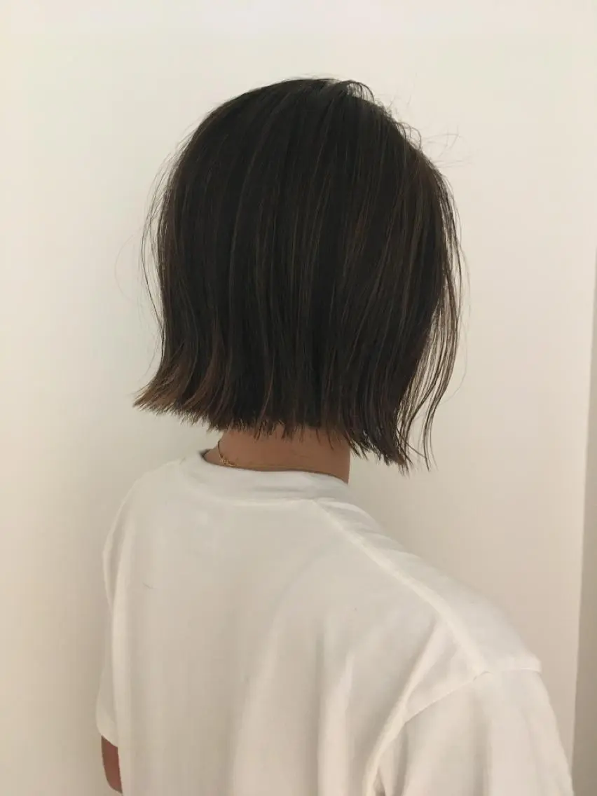 ショート カラー カット ヘアカラー トリートメント 坂上 岳のヘアスタイル