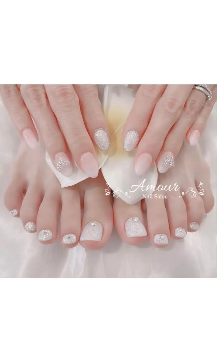 ネイル フットネイル nailsalon ♡amour♡のネイルデザイン