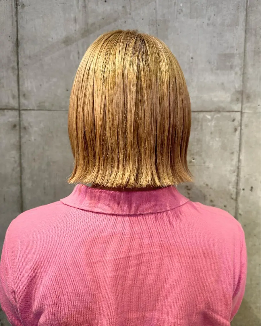 ショート カラー バレイヤージュ ブリーチ ケアブリーチ ハイライトカラー ハイトーンカラー ✂︎岡根 京花✂︎のヘアスタイル