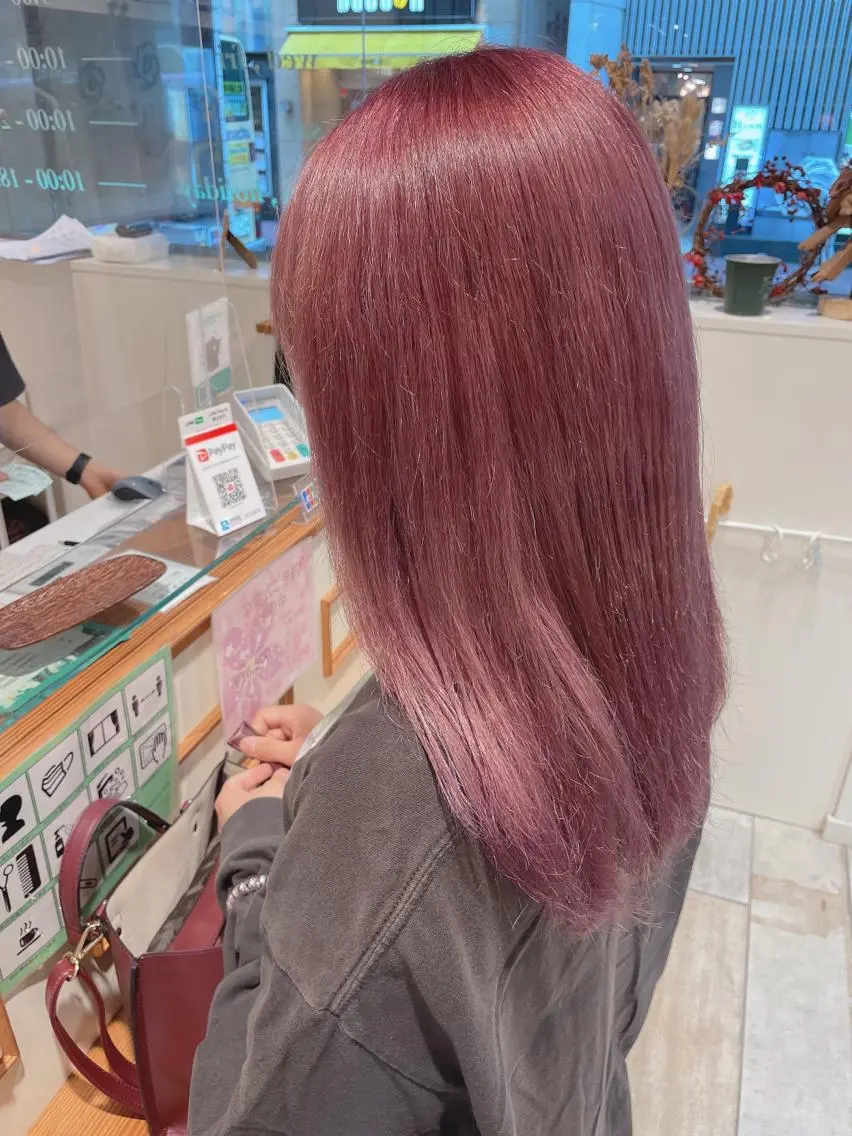 ロング カラー ブリーチ ラベンダーカラー ピンクカラー ピンクラベンダー 🎀菊池ほのか🎀 girlystyleのヘアスタイル