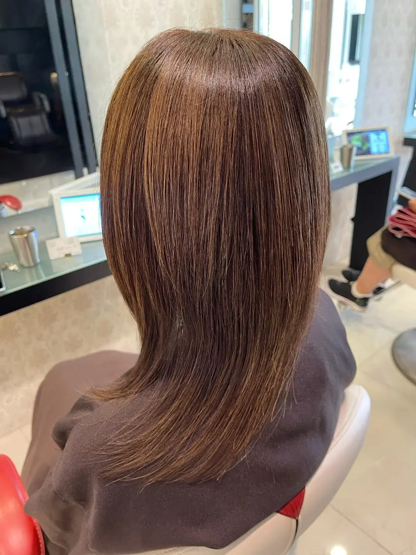 ミディアム 杉田 一浩のヘアスタイル
