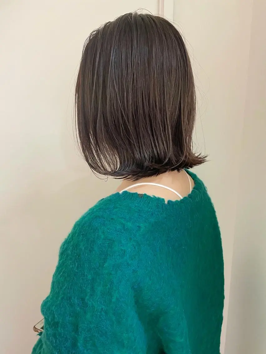 ミディアム カラー アッシュ ハイトーンカラー イルミナカラー インナーカラー ボブ カット ヘアカラー トリートメント 江上拓郎/ショート /酸性ストレートのヘアスタイル