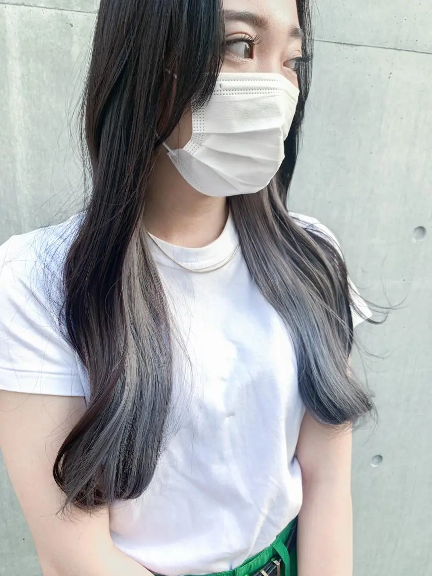ロング カラー ヘアアレンジ ヘアカラー トリートメント yuka .のヘアスタイル