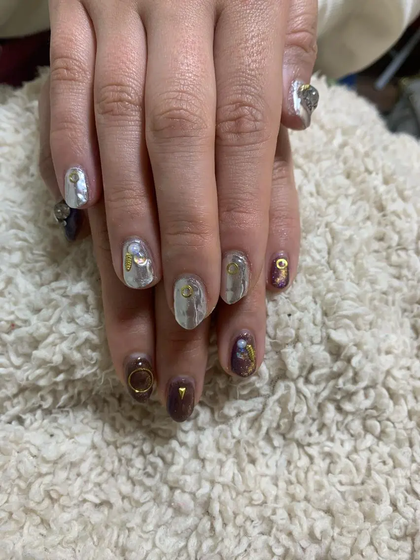 ネイル ニュアンスネイル 林 ✨syousyouのネイルデザイン