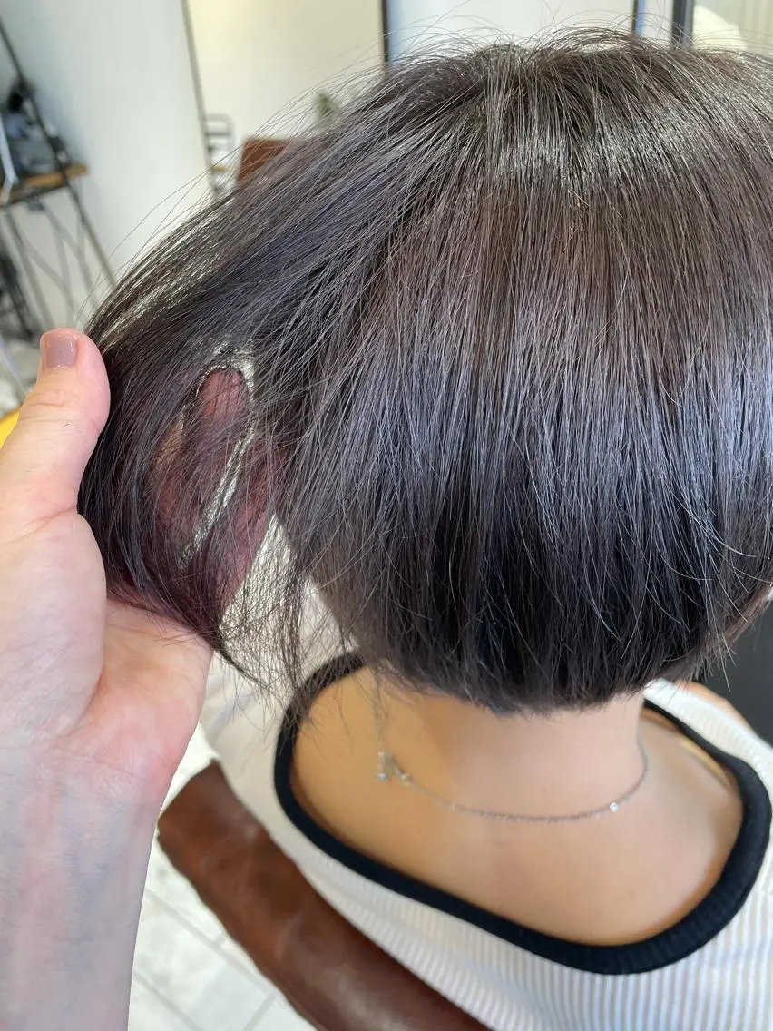 ショート カラー グレージュ ヘアカラー ヤマモト マイのヘアスタイル