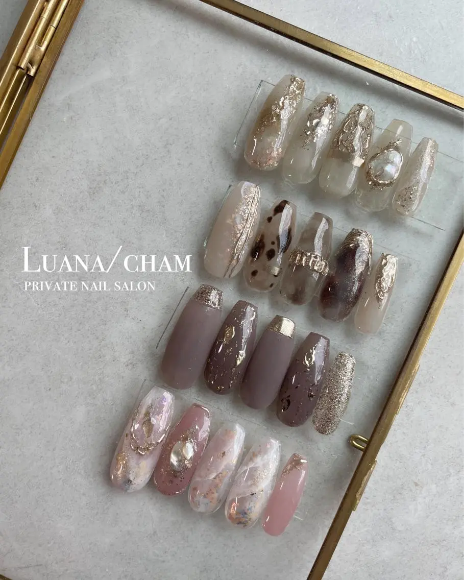 ロング ネイル ハンドネイル nail salon neigeのネイルデザイン