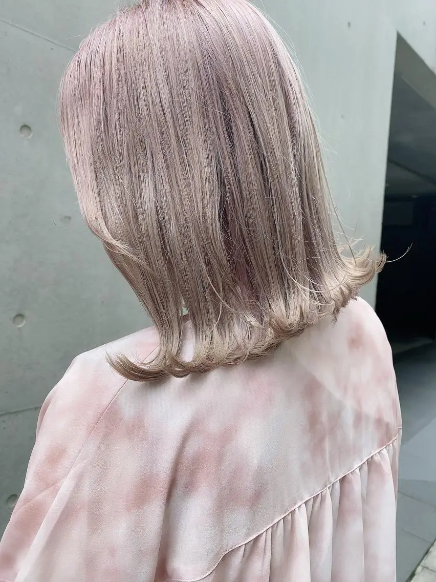 ミディアム カラー ✨艶髪✨ 奈須晴香のヘアスタイル