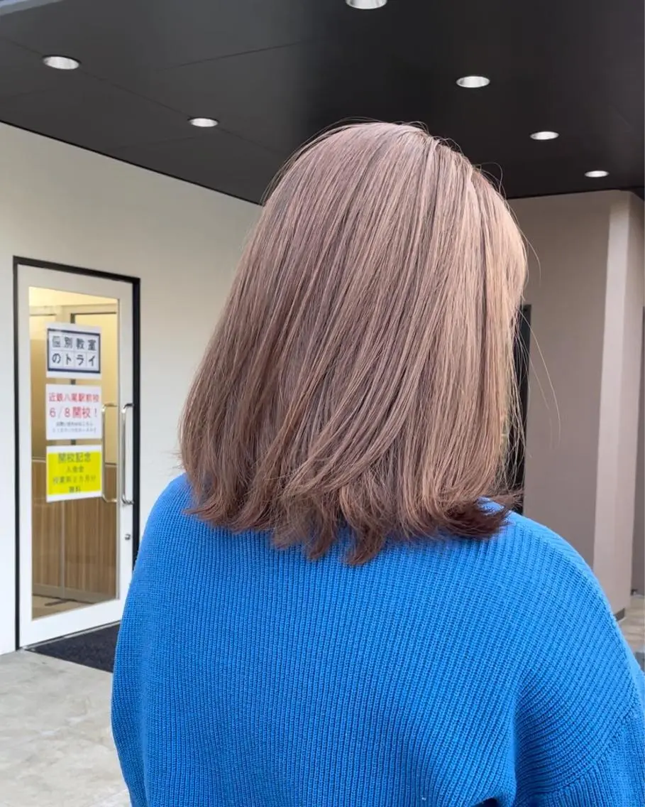 セミロング 前田 菜奈子のヘアスタイル
