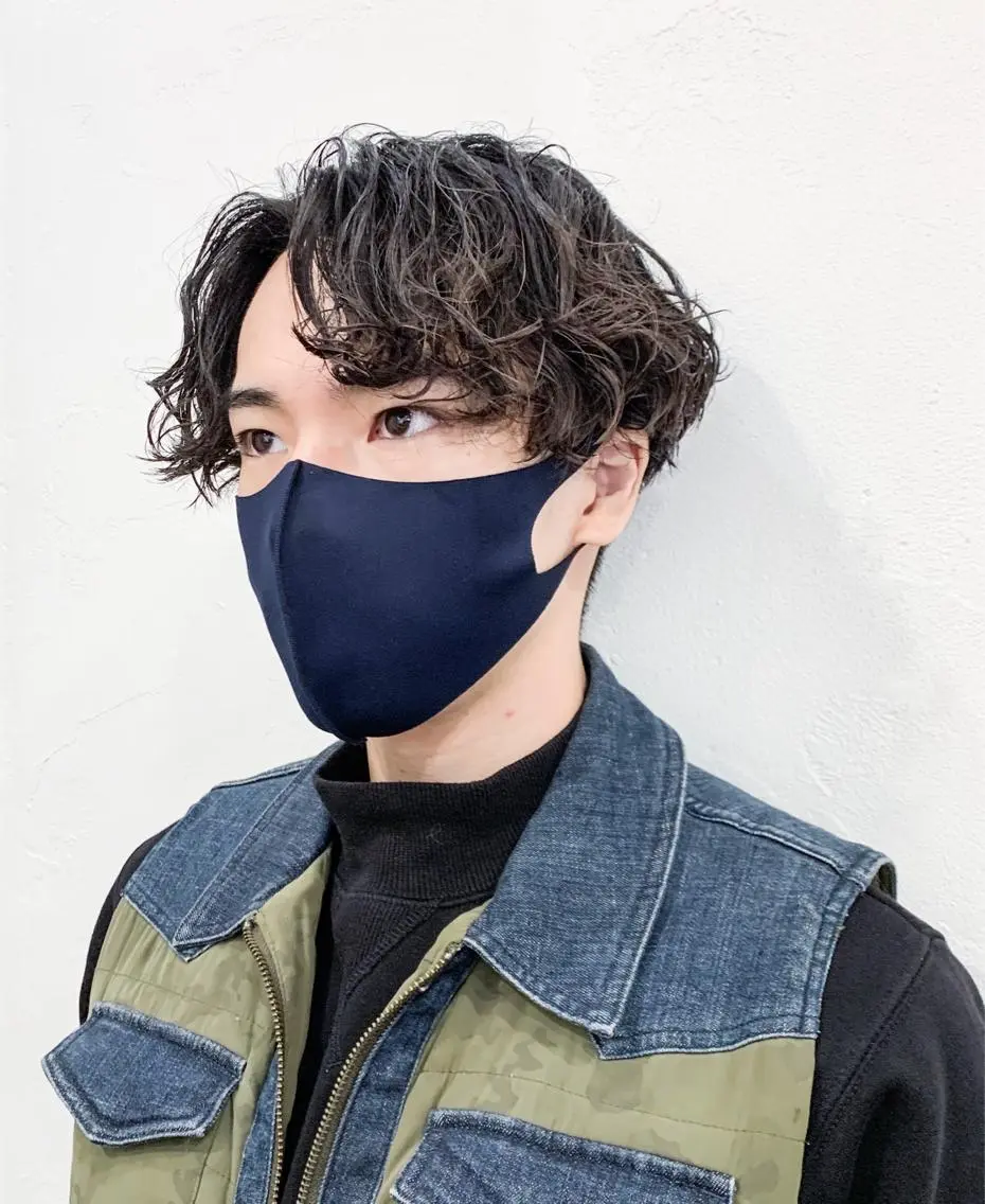 ショート パーマ メンズ メンズモテパーマ💙 fuwaのヘアスタイル