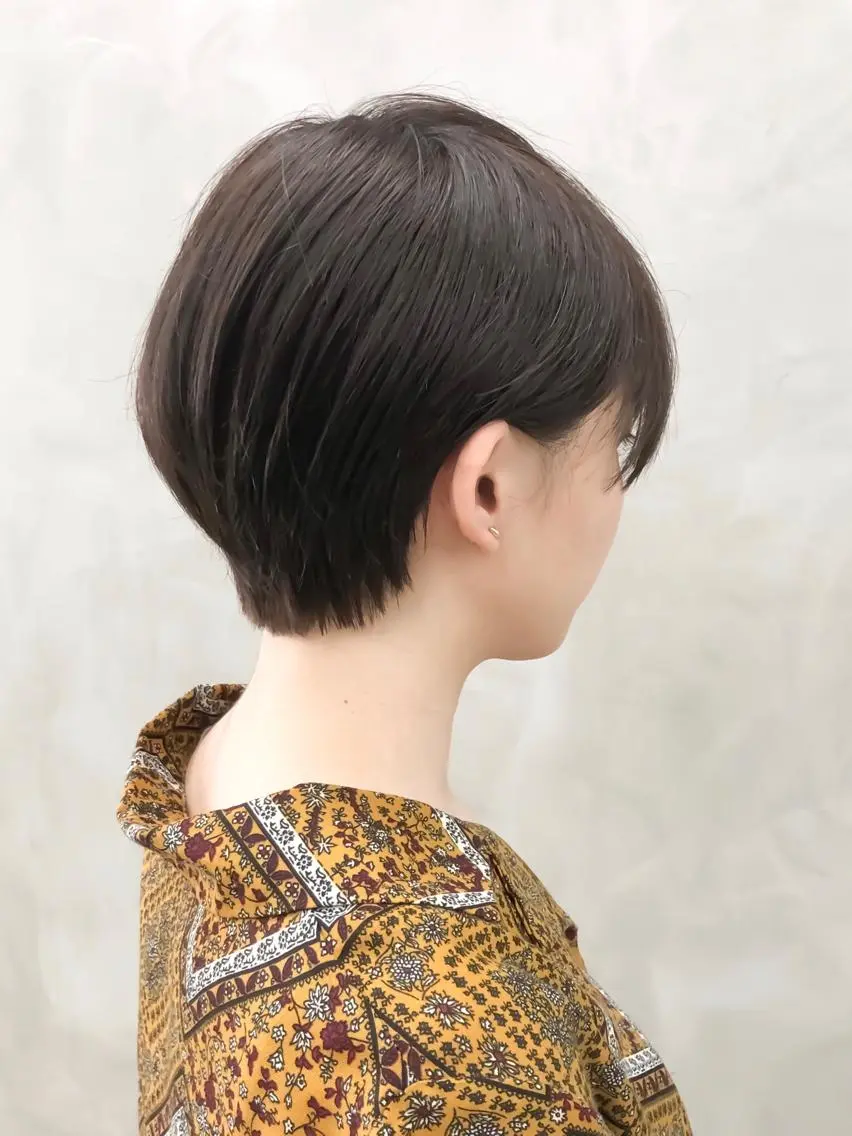 ショート カラー ショートボブ ハンサムショート 丸みショート イルミナカラー ボブ ショート・ボブ 徳竹淳一のヘアスタイル