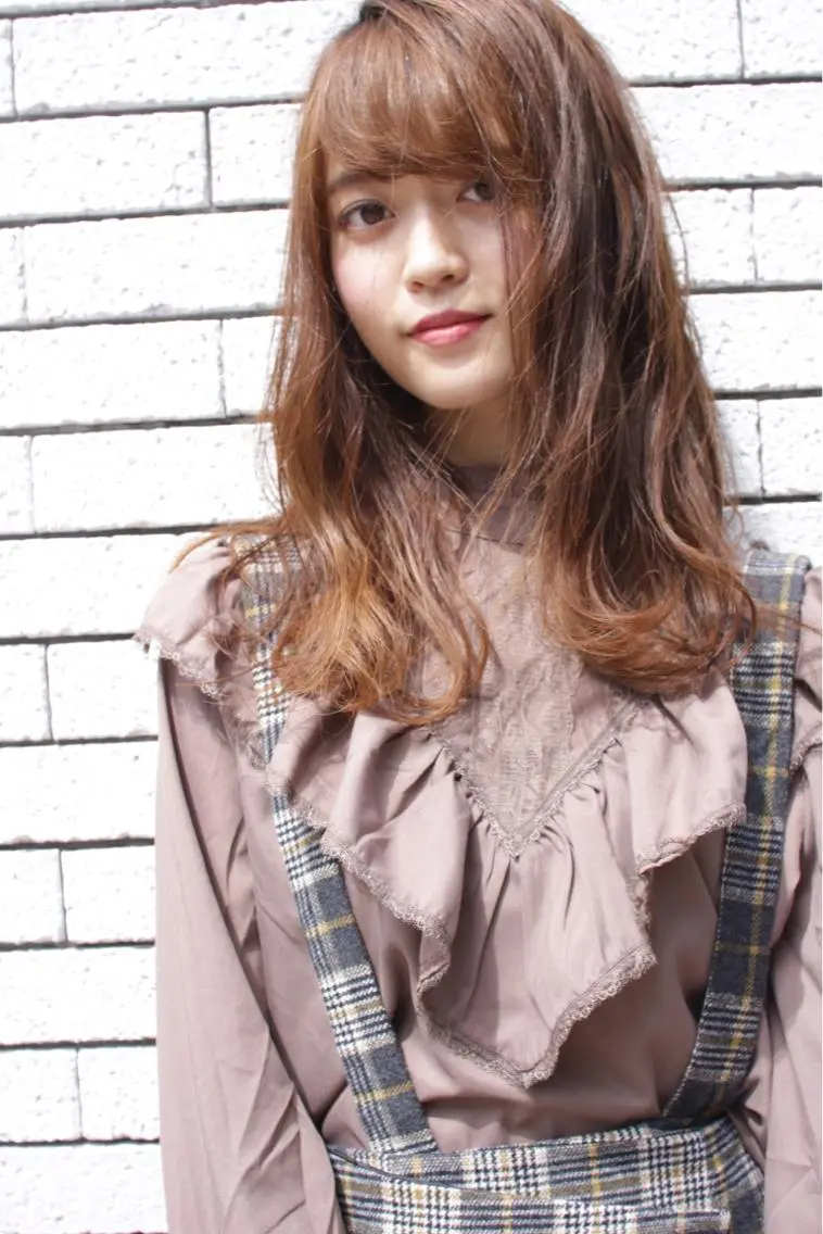 ロング カラー パーマ ヘアアレンジ ネイル マツエク・マツパ カット ヘアカラー トリートメント ヘアセット レイヤー＆カラー 人気美容師倉崎涼のヘアスタイル