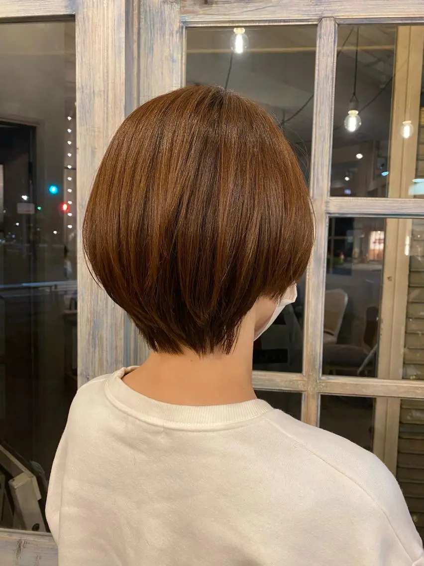 ショート 丸みショート ショートヘア 井上 日菜乃のヘアスタイル